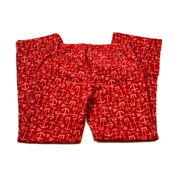Vineyard Vines Anchor Sailing Corduroy Pants Red - Picture 6 of 8